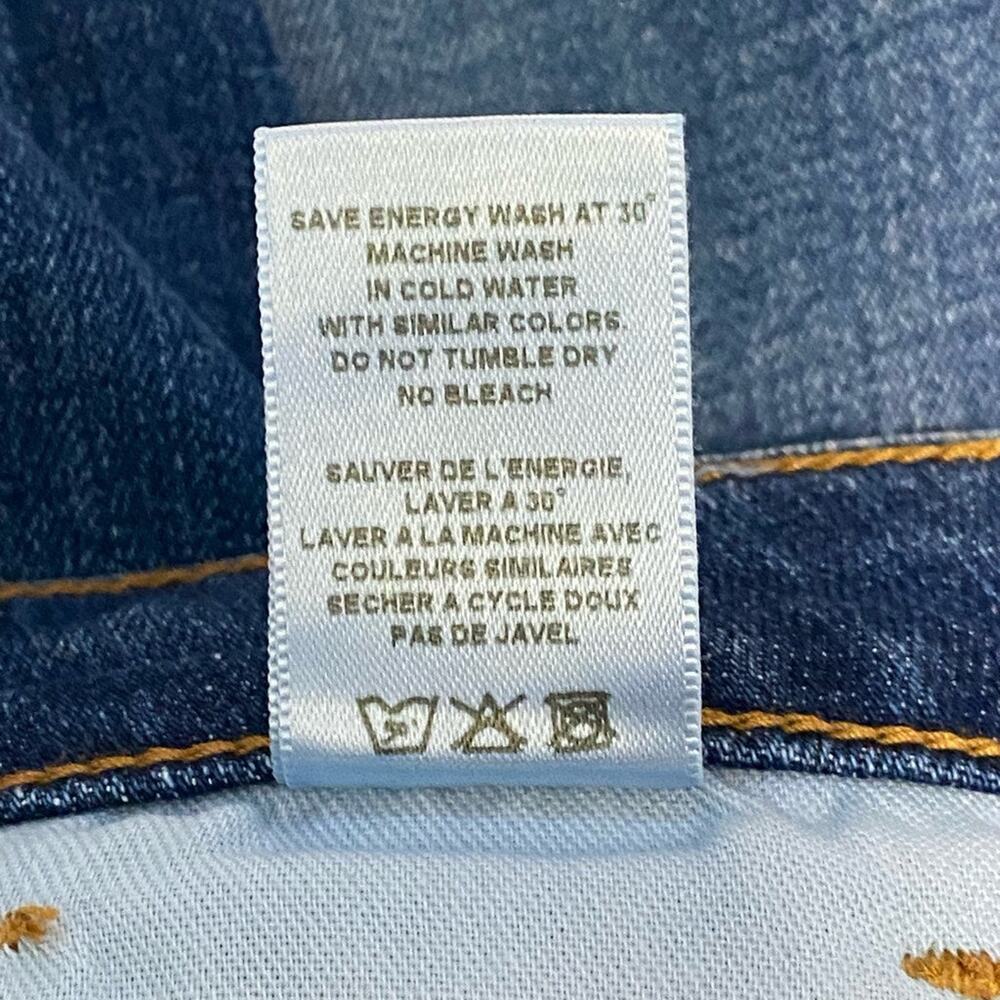 Sandrine Rose Mid-Rise Skinny Denim Jeans Indigo Size 26 - Picture 4 of 9